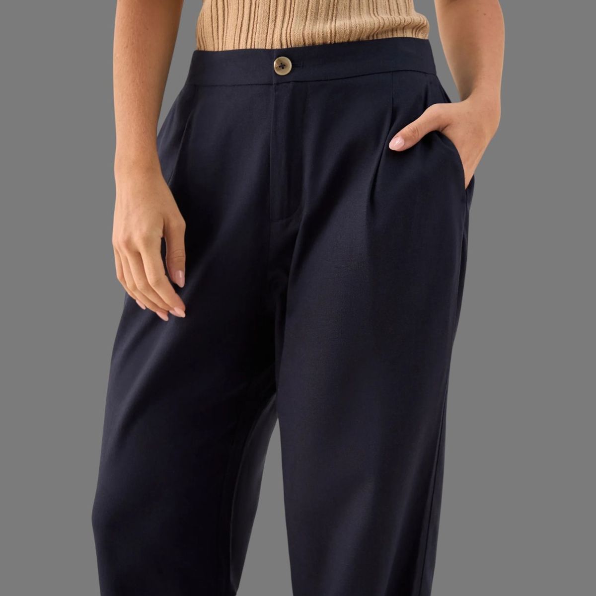 ESPRIT - Esprit Pantalón Wide Leg para Dama con Pliegues Frontales Formal
