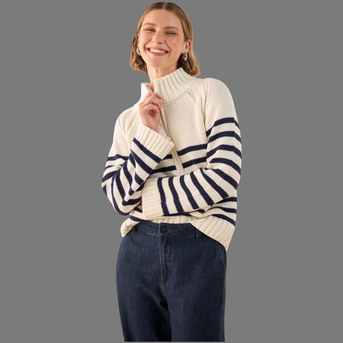 ESPRIT - Esprit Suéter Tejido  para Dama con Cremallera Casual