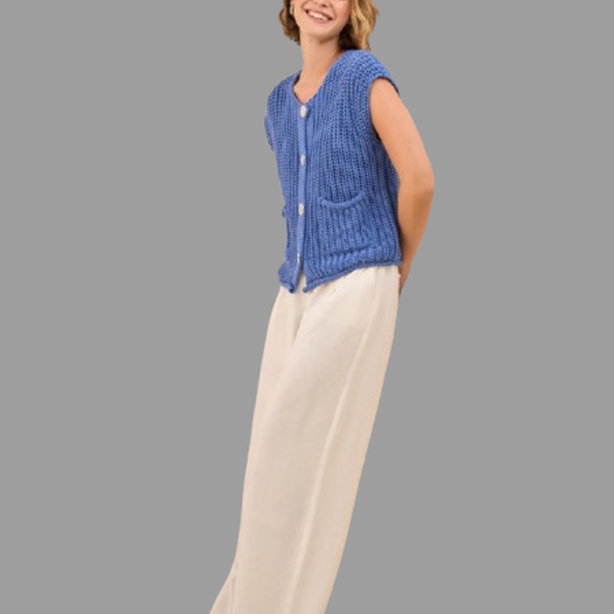 ESPRIT - Esprit Pantalón para Dama Caída Fluida Elegante