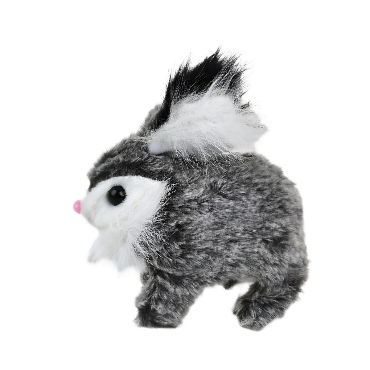 GENERICO - Conejo Gris Robot Movimiento Sonido Juguete + Baterias