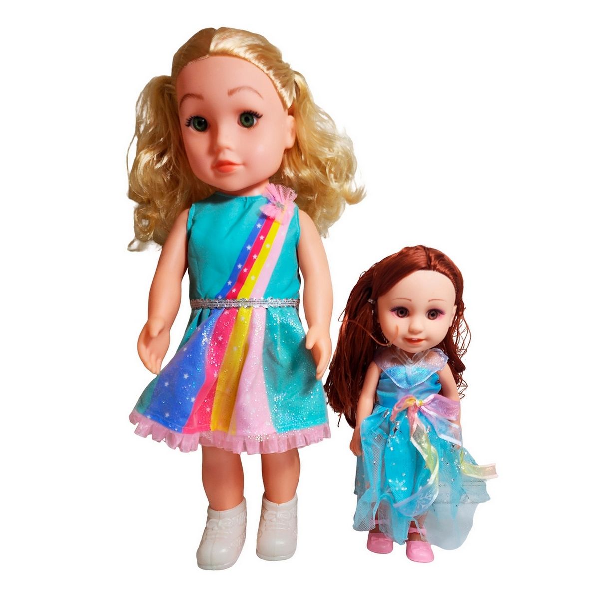 GENERICO - Muñeca Con Vestido Y Muñeca Mini + Diadema Juguete Niñas