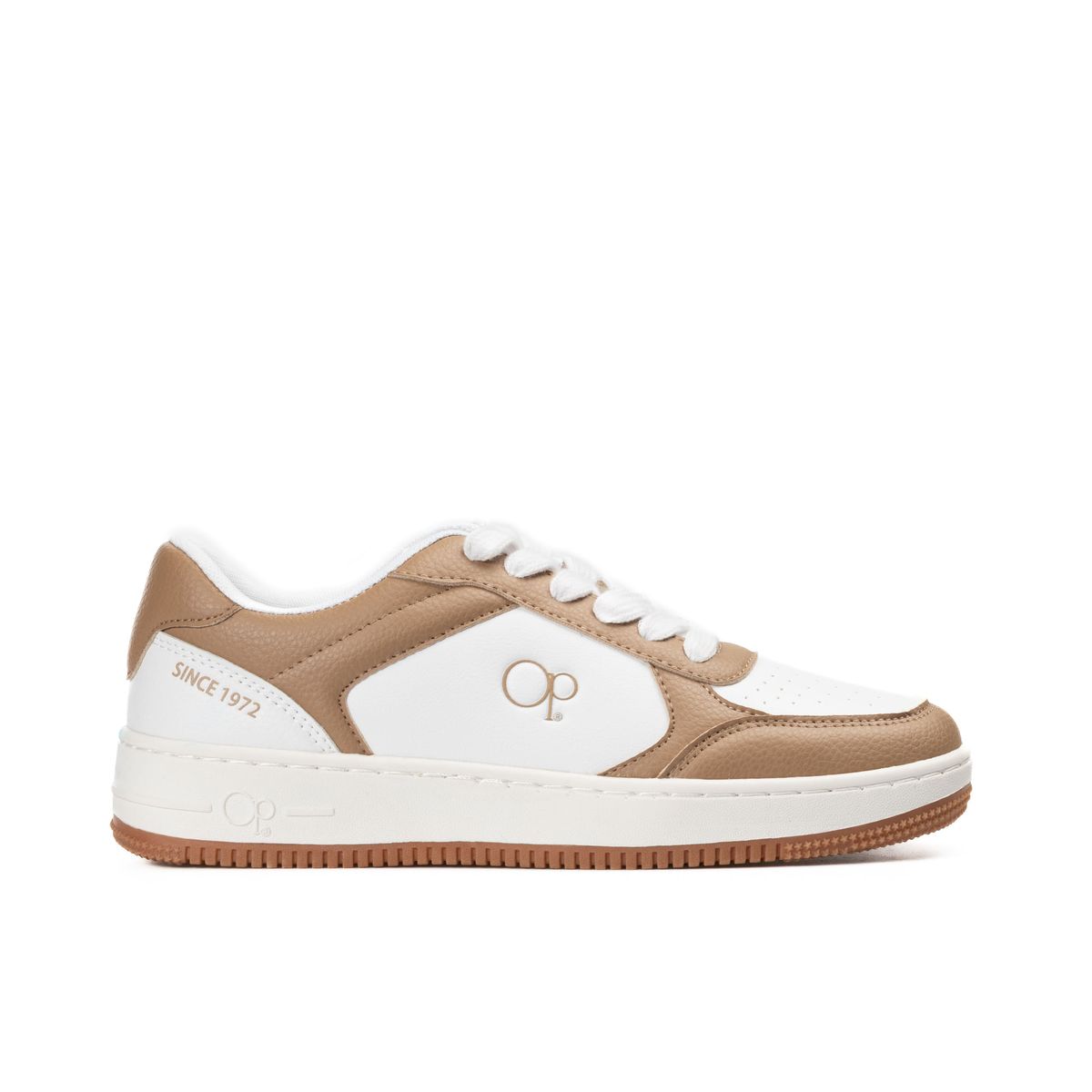 OCEAN PACIFIC - Tenis OP Imani Classic para Mujer color Blanco y Café