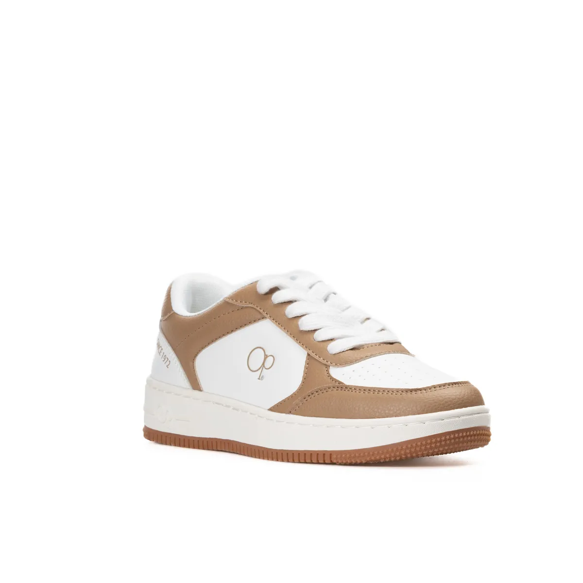 OCEAN PACIFIC - Tenis OP Imani Classic para Mujer color Blanco y Café