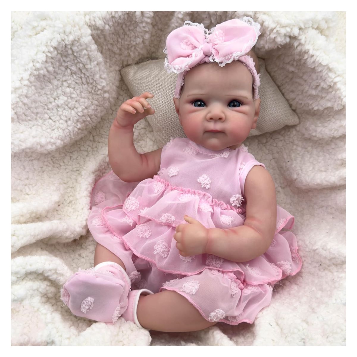 GENERICO - Muñeco Reborn Bebé Cuerpo de Silicona  - Maria