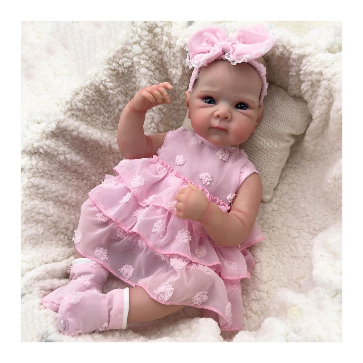 GENERICO - Muñeco Reborn Bebé Cuerpo de Silicona  - Maria