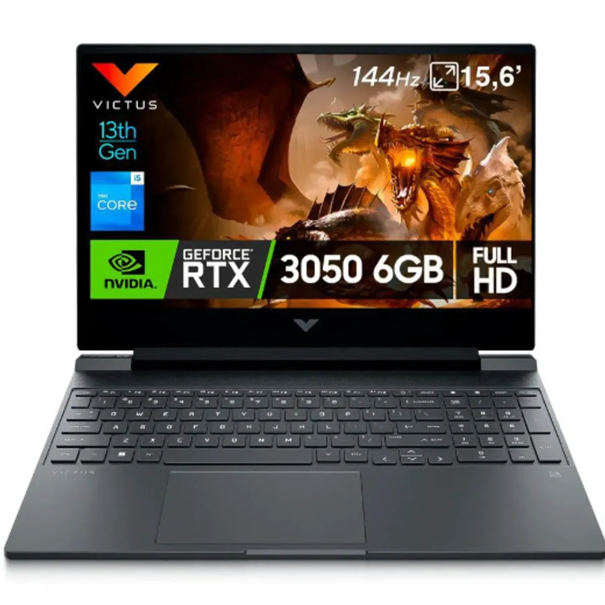HP - PORTÁTIL-HP VICTUS 15-INTEL COREI5-13420H-16GB-512GB SSD-PANT 15,6"FHD- RTX 3050 6GB GDDR6-WIN 11