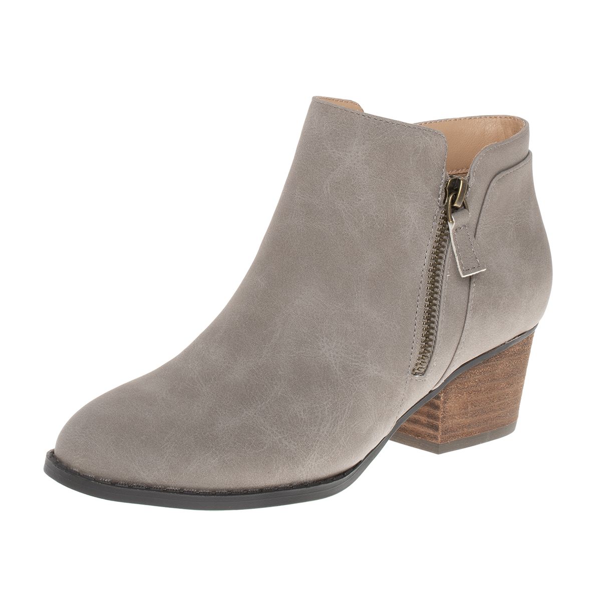 COMFORT PLUS - Botines Ashlee Con Taco Para Mujer Gris Comfort Plus 201341