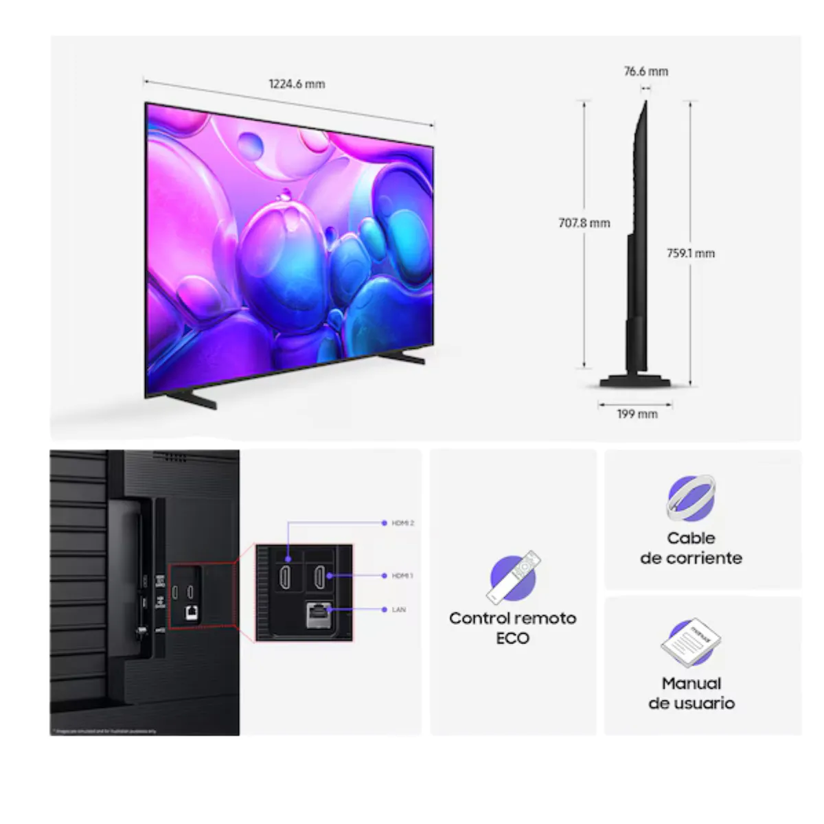 SAMSUNG - Televisor Samsung 55" QLED Q6F 4K Smart TV 