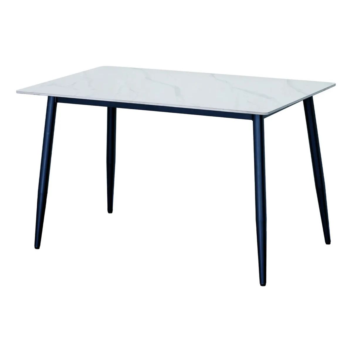 GENERICO - Mesa Comedor Pizarra Sintetizada Patas Metalicas Refmontiel