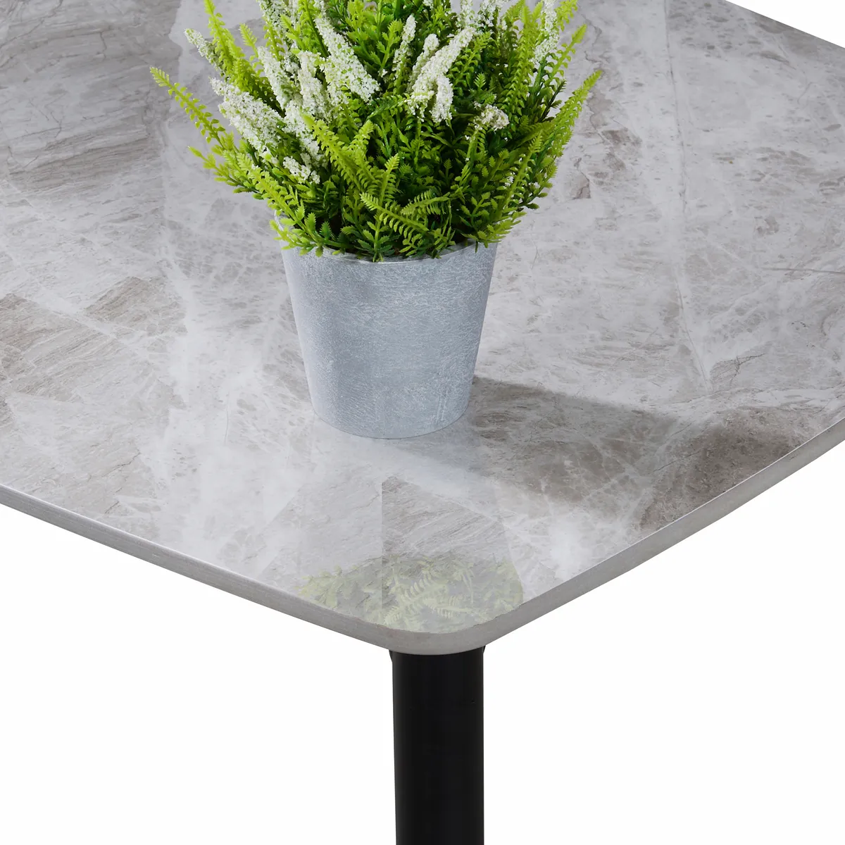 MUEBLES FIOTTI - Mesa de centro en piedra sinterizada Gris