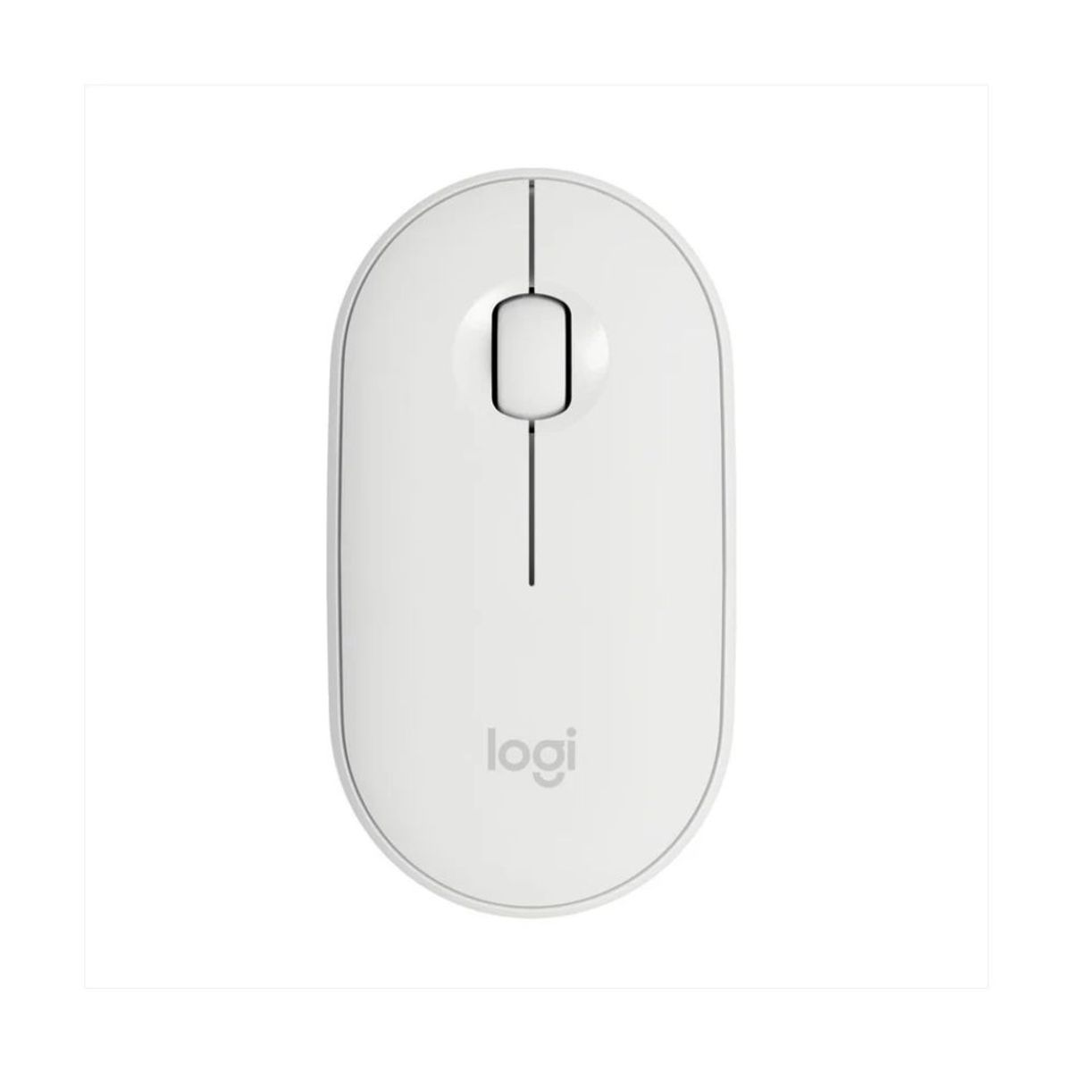 LOGITECH - Mouse Logitech Pebble M350 Blanco Inalámbrico Bluetooth con Clic Silencioso