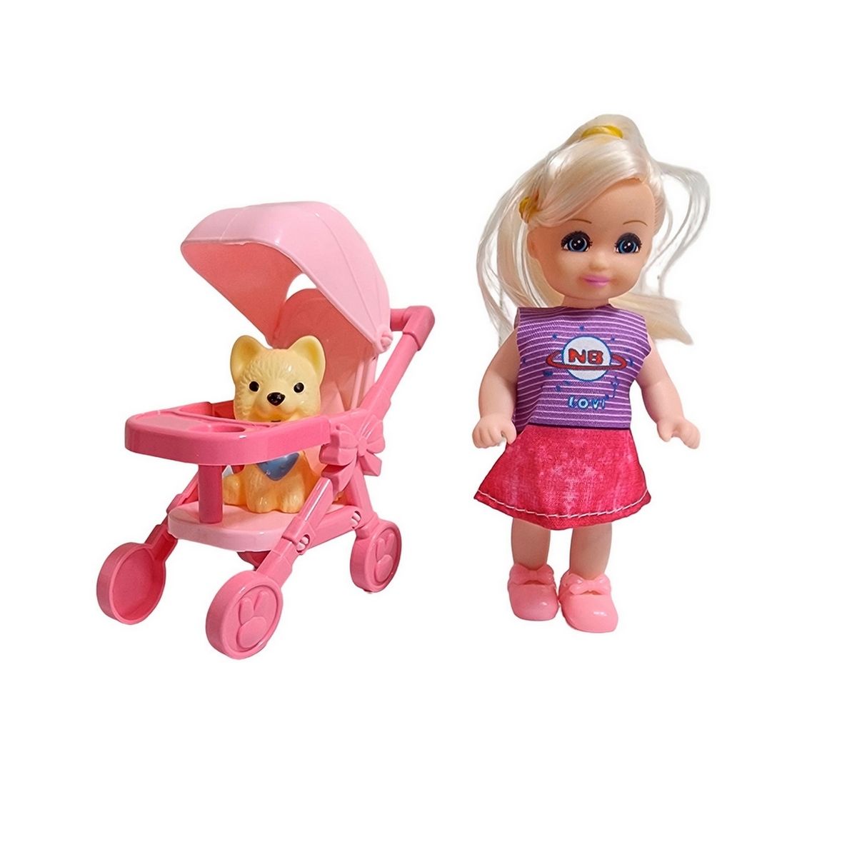 GENERICO - Muñeca En Coche Mascota Juguete Niñas Interactivo