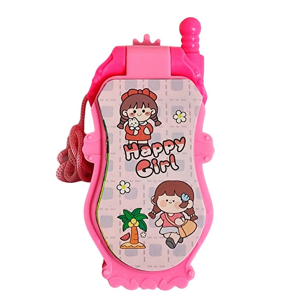 GENERICO - Telefono De Juguete Niñas Felices + Baterias