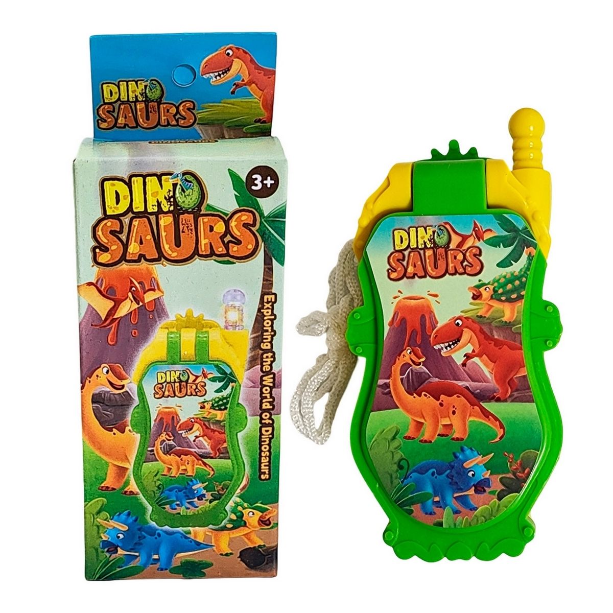 GENERICO - Telefono De Juguete Niños Dinosaurio + Baterias