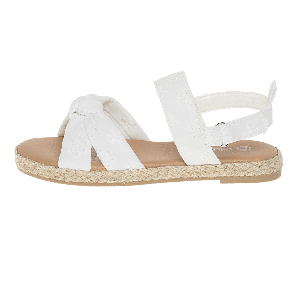 STATE STREET - Sandalias Planas Para Niña Blanco State Street 201095