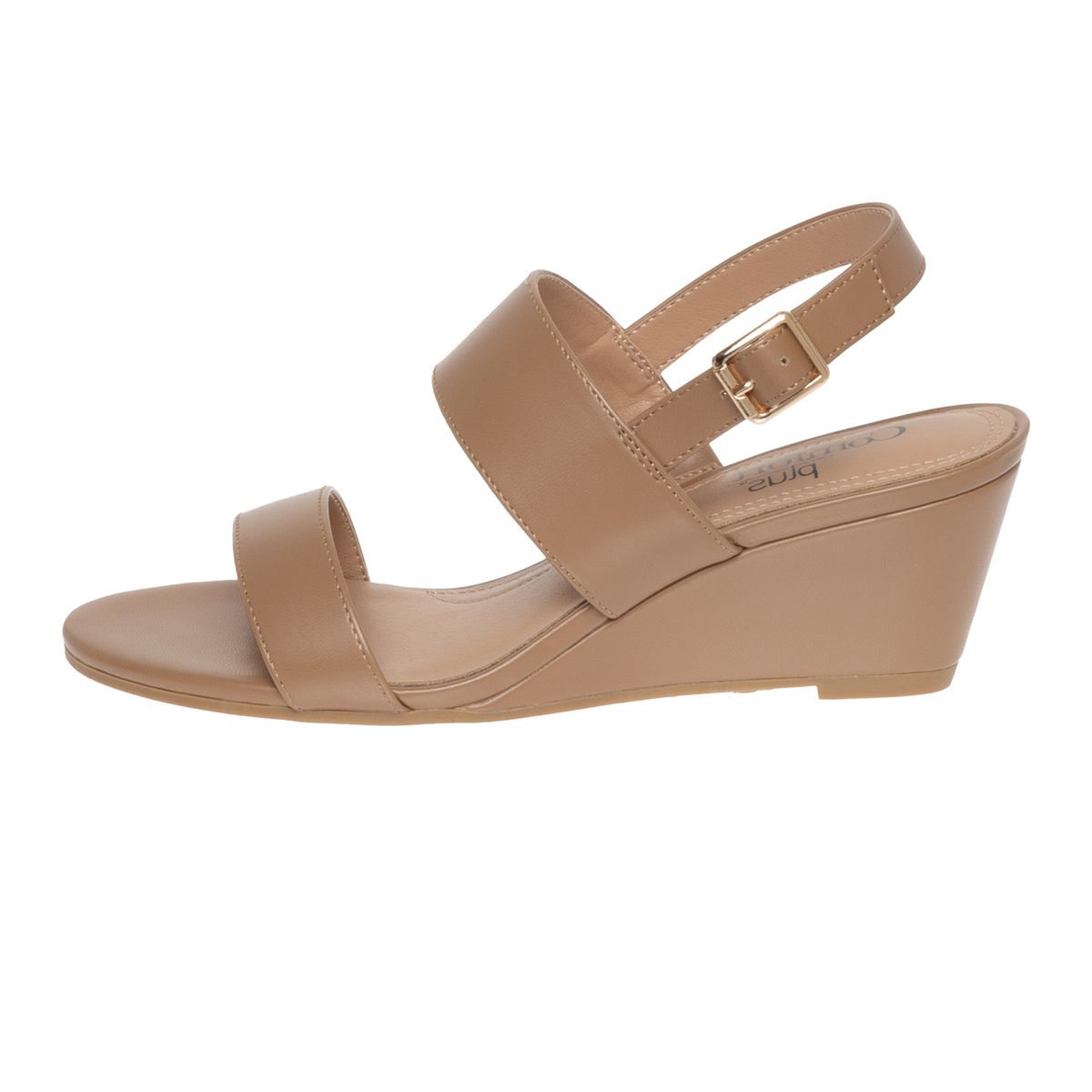 COMFORT PLUS - Sandalias Petunia Con Taco Tipo Cuña Para Mujer Bronceado Comfort Plus 201271