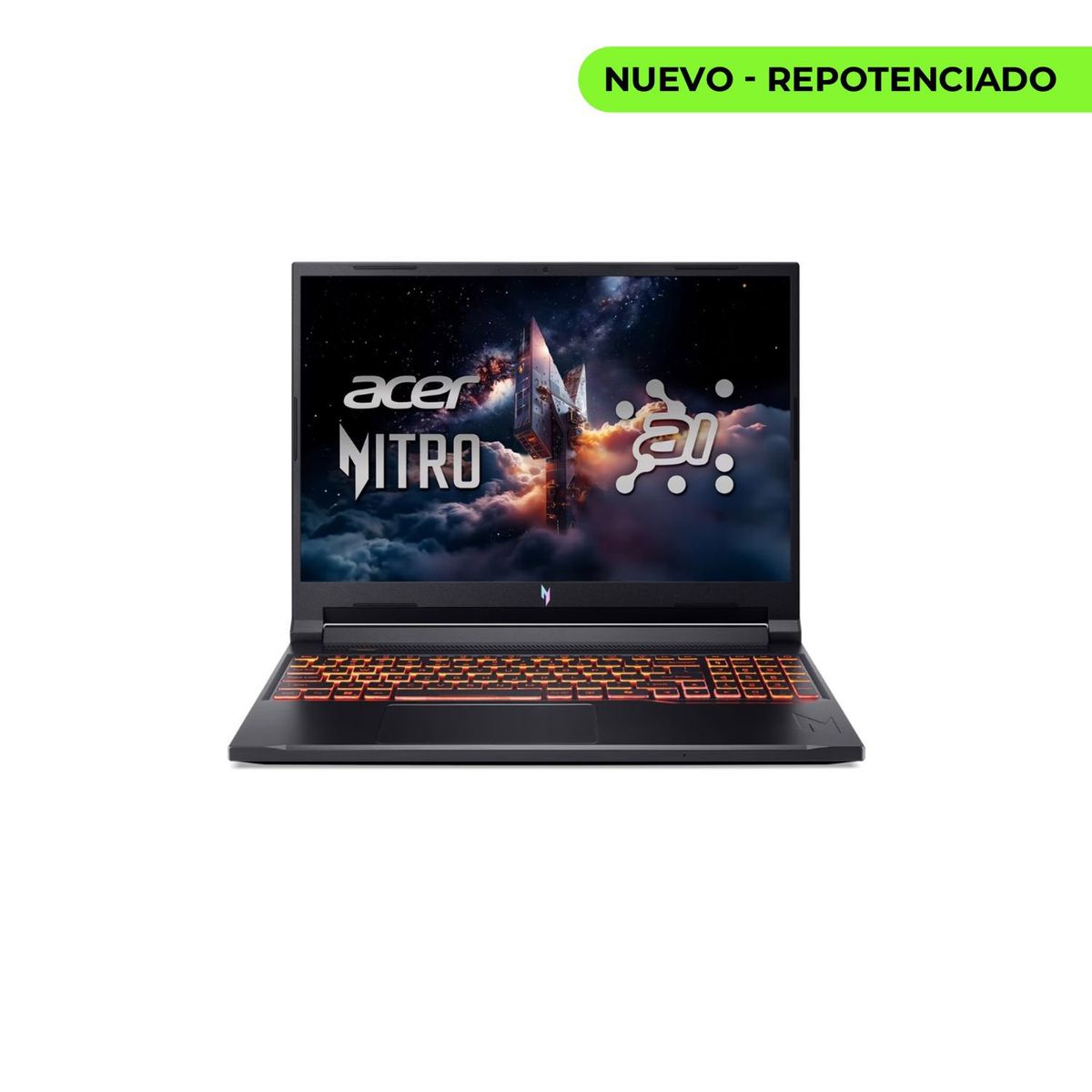 ACER - PORTATIL GAMER ACER NITRO RYZEN 5 240 RAM 16GB SSD 512GB RTX 5050 8GB 16" FHD