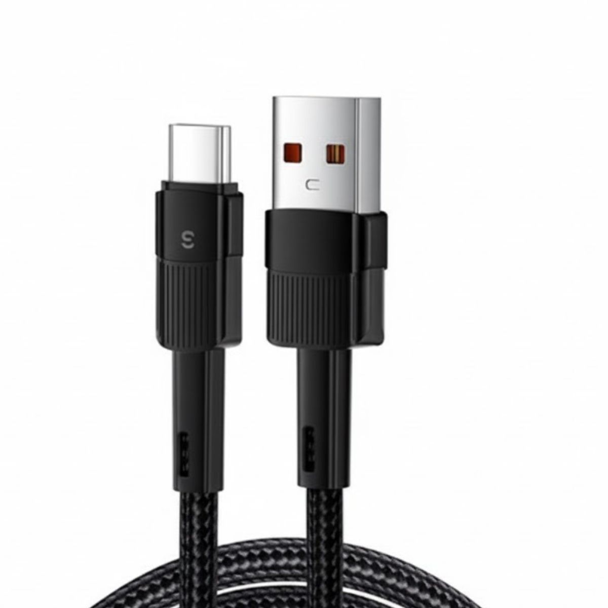 GENERAL - Cable Essager Tipo USB a Tipo C Trenzado Negro 0,5