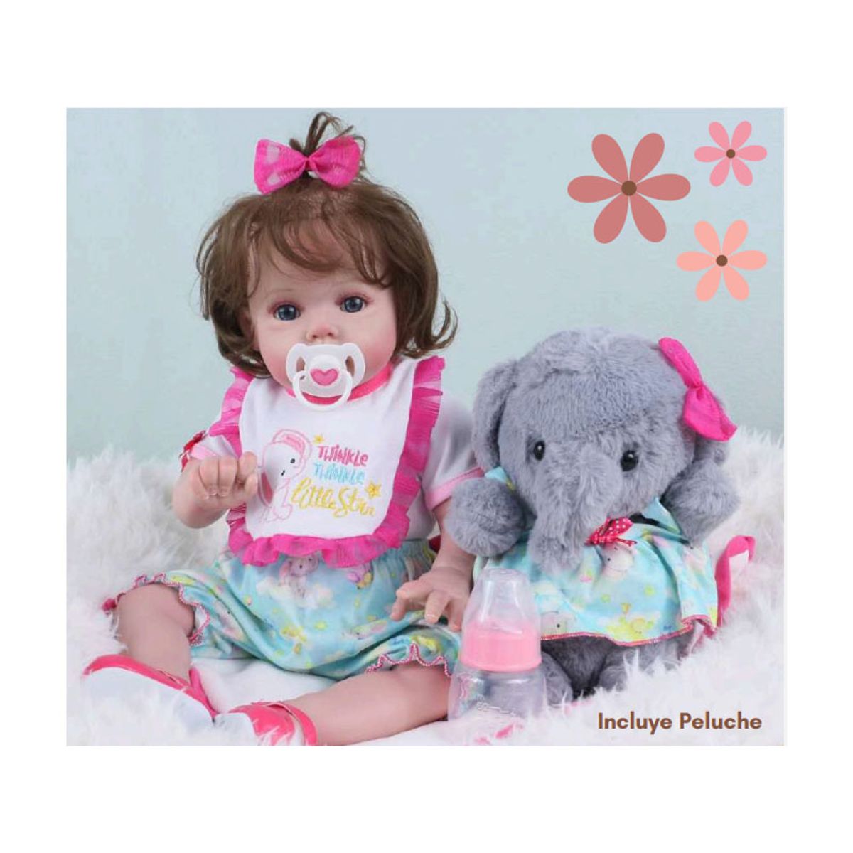 GENERICO - Muñeca Bebé Real Reborn Cuerpo Suave