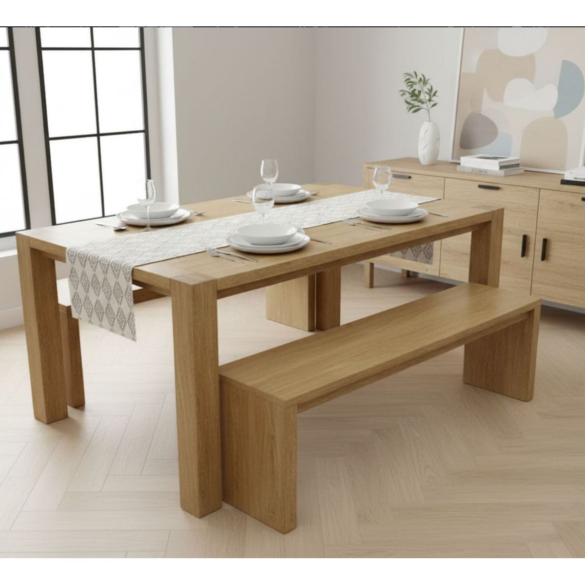 22 GRADOS DECORACION - Comedor Pletorian en Roble 200cm x 100cm