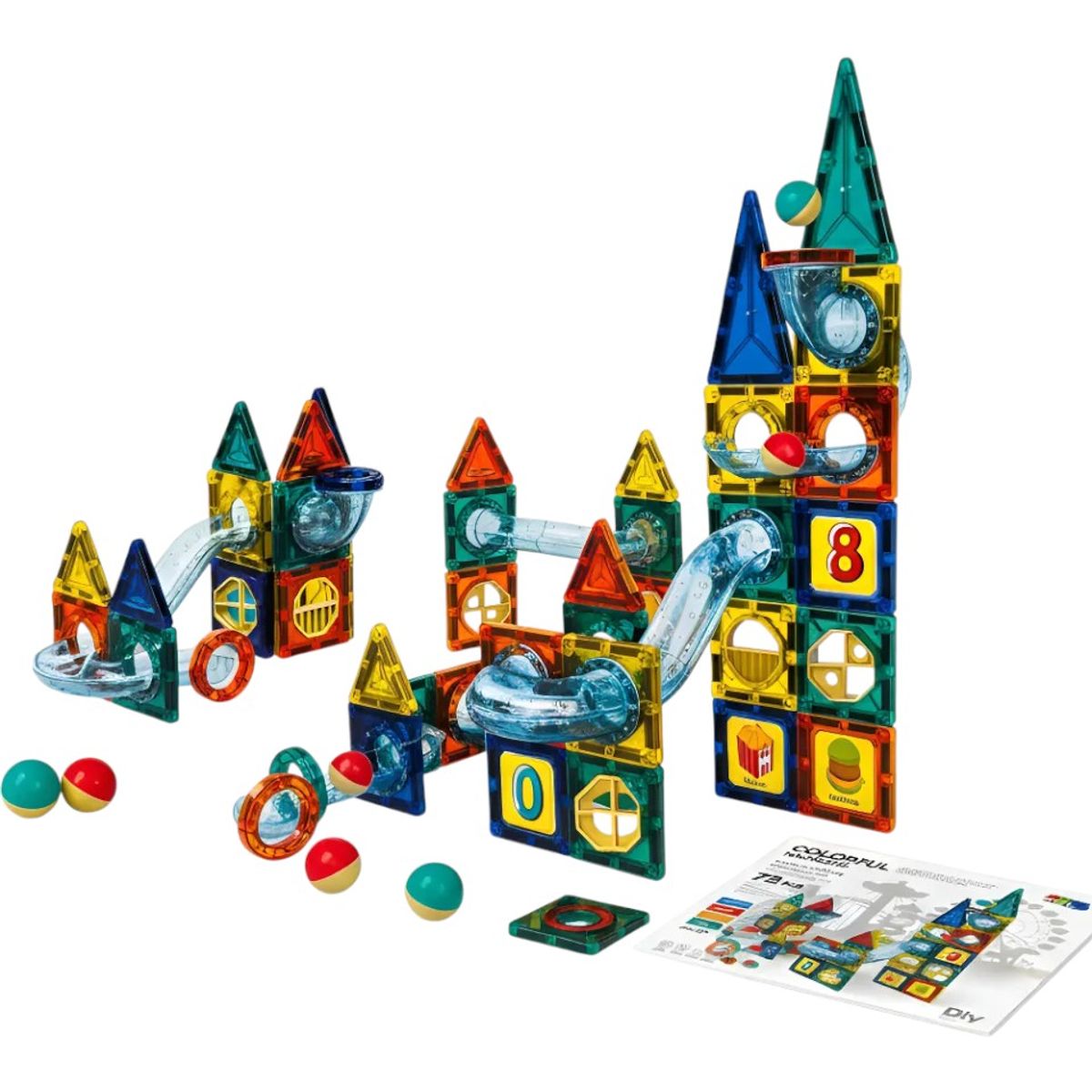 KIDSHOP - Juego Magnético De Construcción 73 Piezas Para Niños Rt-1251