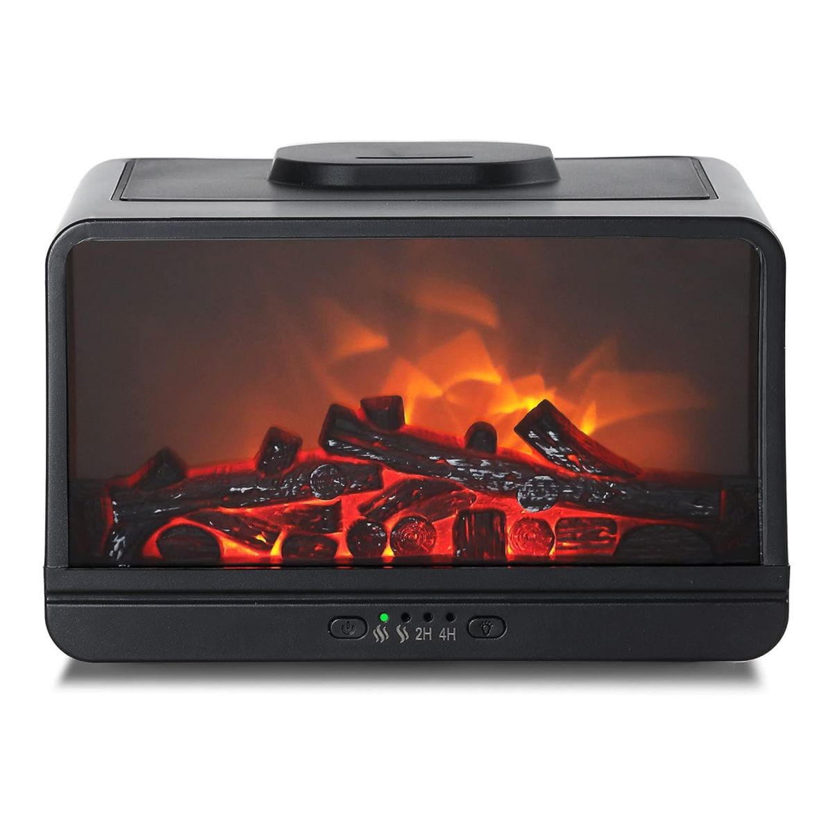 COLME TECHNOLOGY HOME - Difusor De Aromas 300ml Efecto Llamas Chimenea Humidificador Color Negro 110v