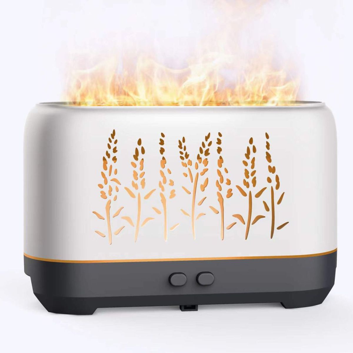 COLME TECHNOLOGY HOME - Difusor De Aromas Humidificador Luz Led Efecto Fuego 200ml