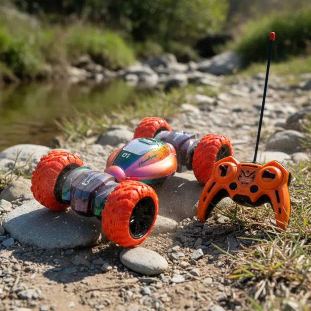 KIDSHOP - Coche De Control Remoto Acrobacias De Juguete GK5618 NJ