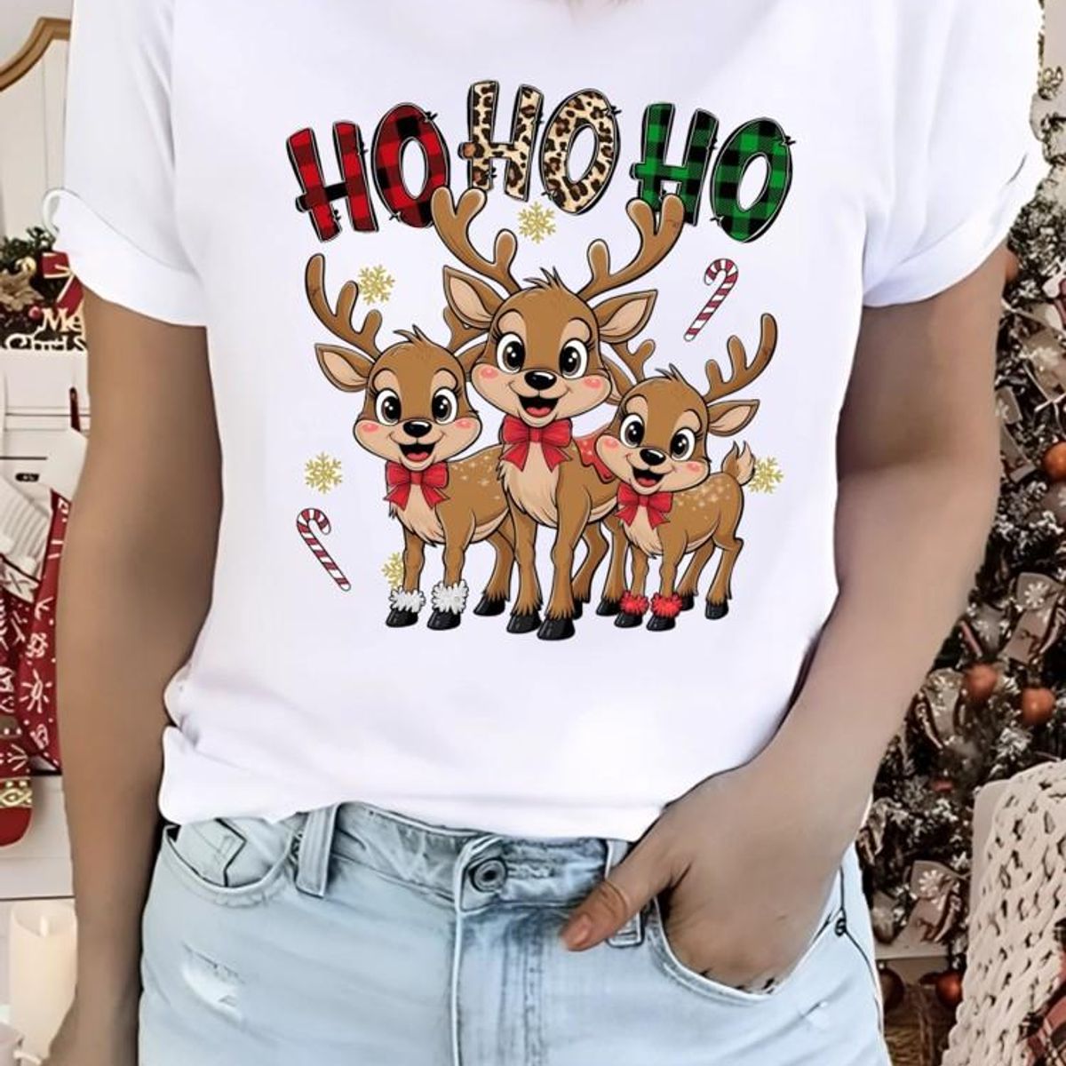 ISMI - Camiseta Navideña Manga Corta Ismi