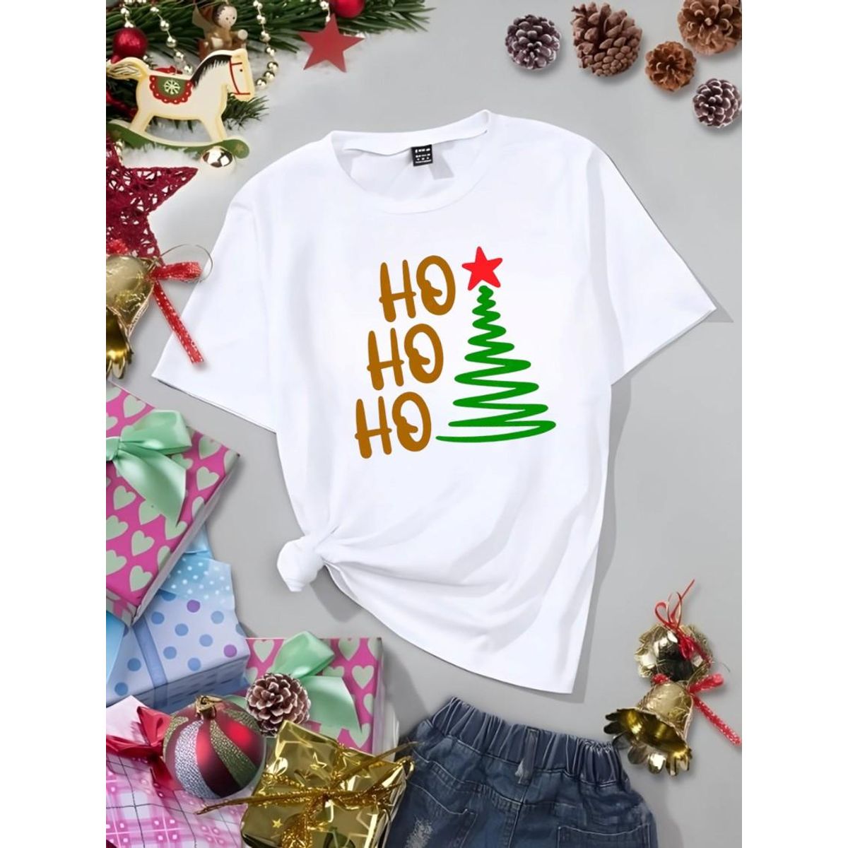 ISMI - Camiseta Navideña Manga Corta Ismi