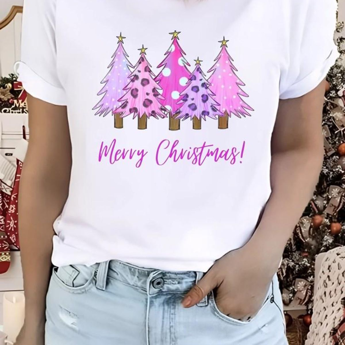 ISMI - Camiseta Navideña Manga Corta Ismi