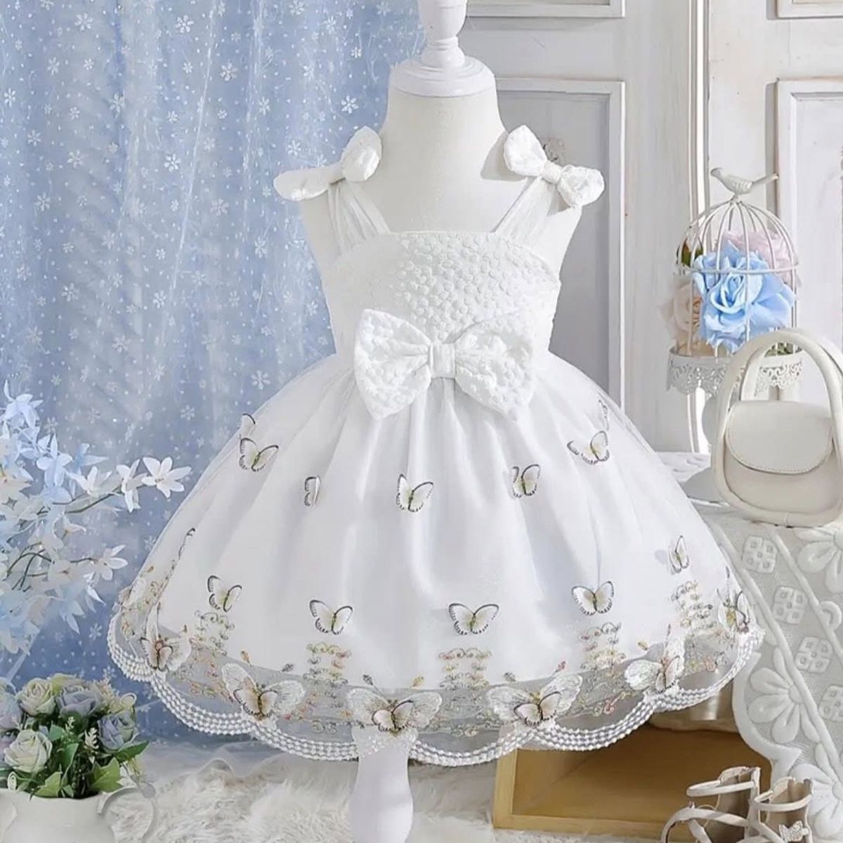 BABOLAT - Vestido  Niña,  Ropa Niña, Ropa Bebé, Bautizo, Pajecita, Matrimonio, Boda