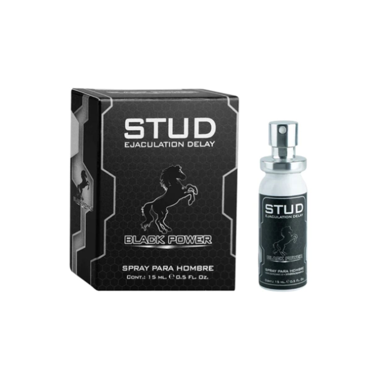BLACK POWER - Retardante Intimo Stud Spray x 15 ml Black Power