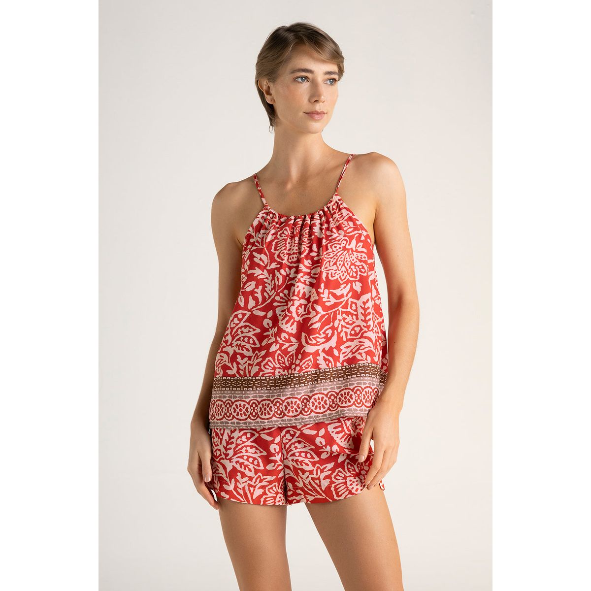 TOUCHE LINGERIE - Pijama short elaborada en viscosa  2514061