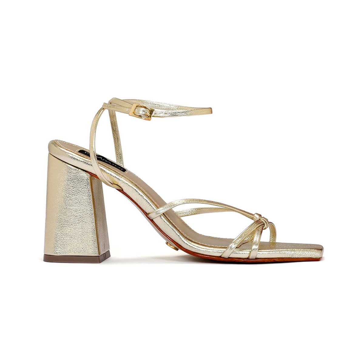 SABATES - Sandalia de Tacón Cuadrado Sábates Ari Gold