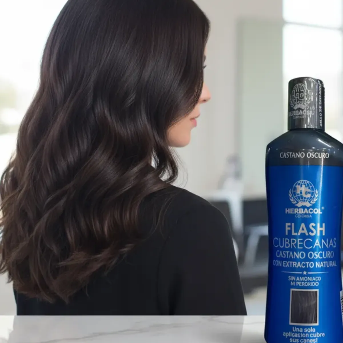 HERBACOL - Flash cubre canas kit shampoo protección color