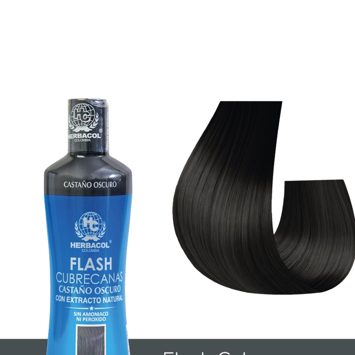 HERBACOL - Flash cubre canas kit shampoo protección color