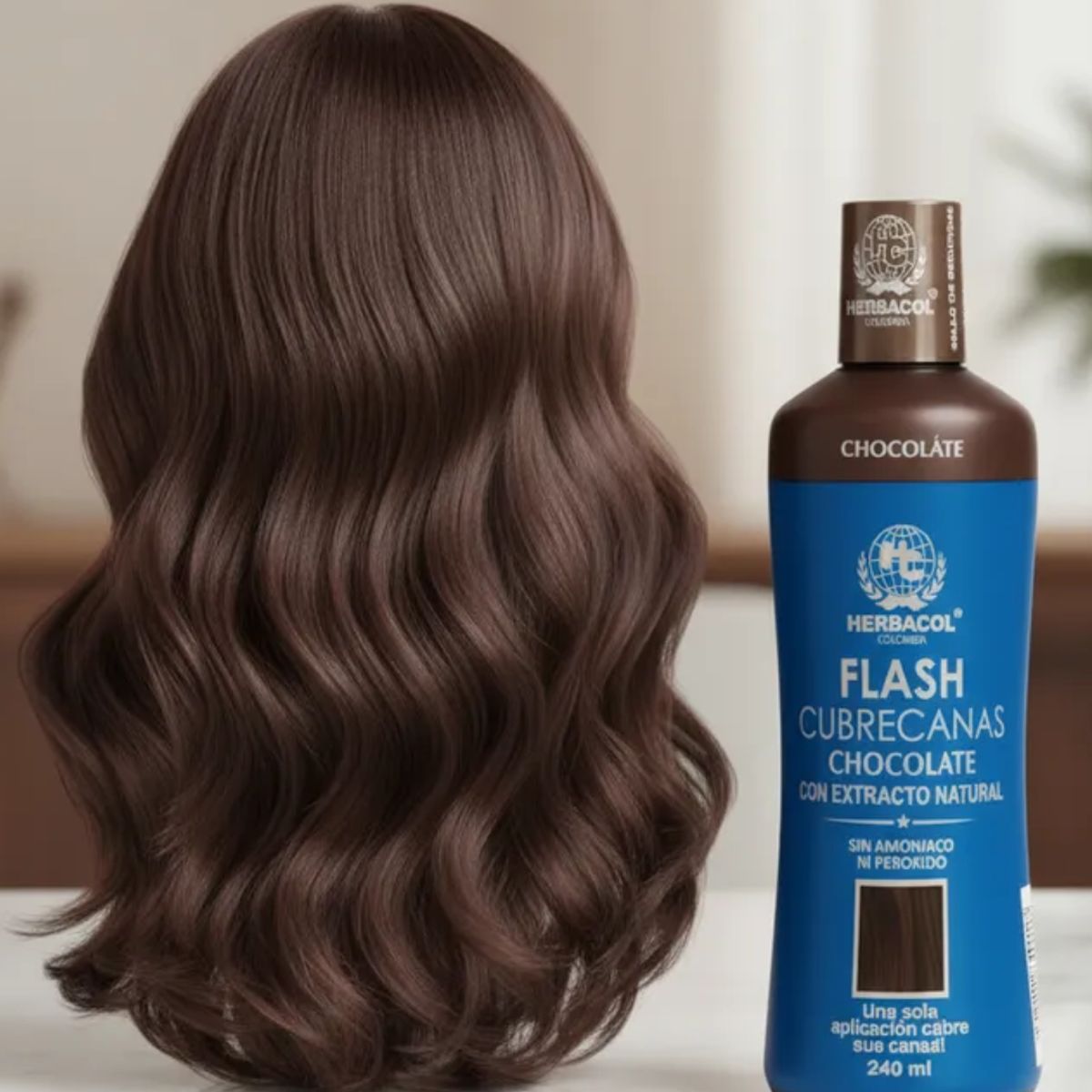 HERBACOL - Flash cubre canas kit shampoo protección color