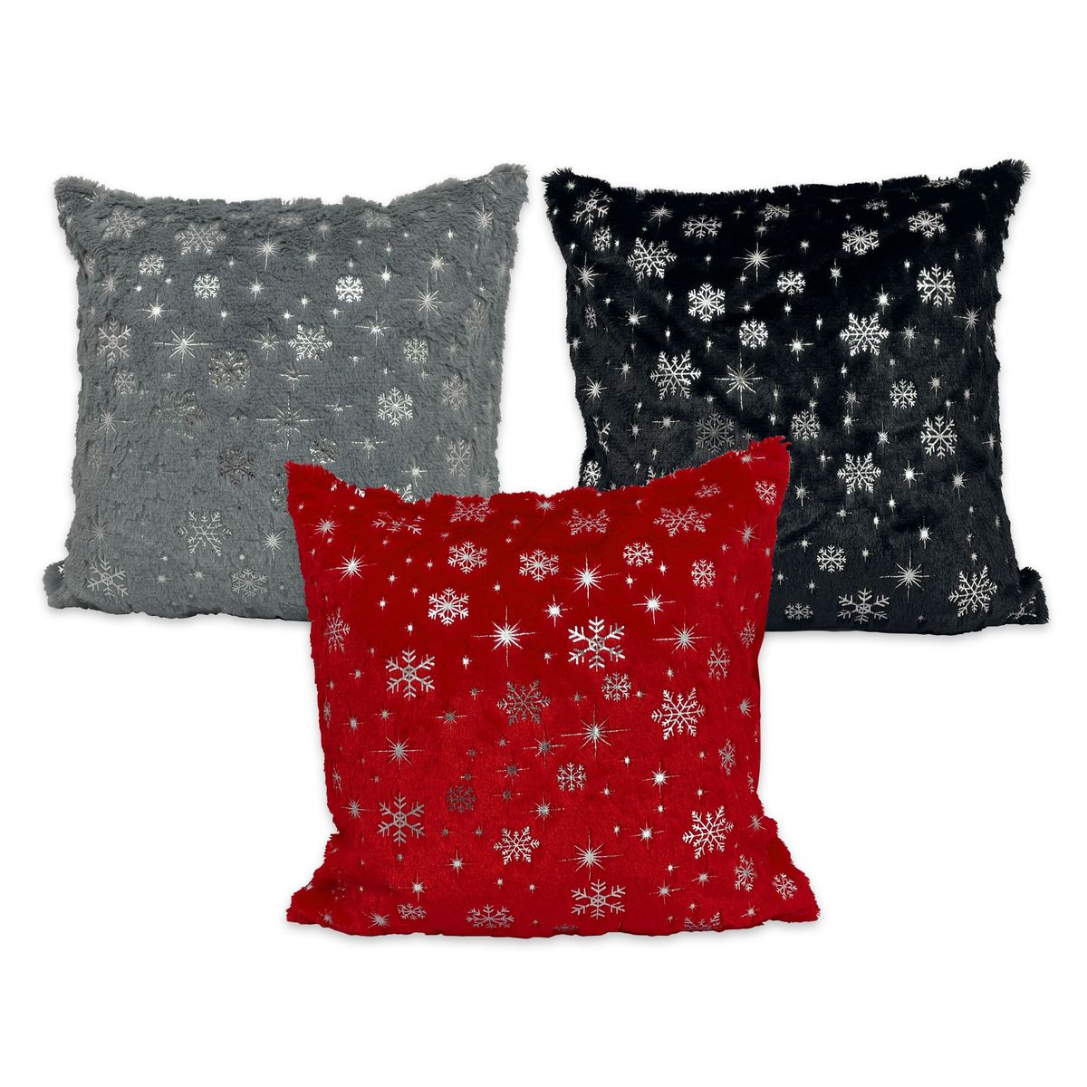 DIMATEX LEON - Funda Cojín Navideño Suave Peludo Navidad 45x45CM Refcolmar Negro Colmar