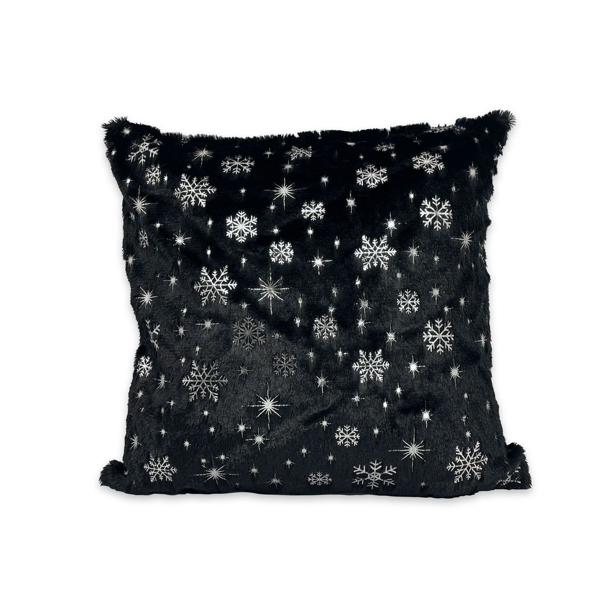 DIMATEX LEON - Funda Cojín Navideño Suave Peludo Navidad 45x45CM Refcolmar Negro Colmar