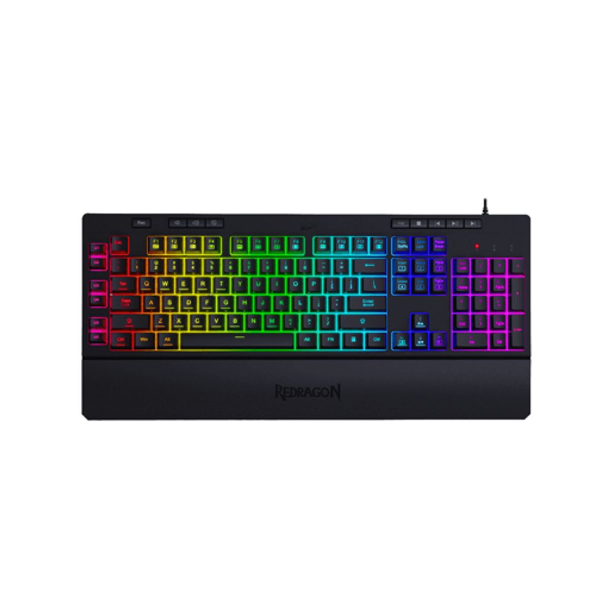REDRAGON - Teclado gamer redragon shiva K512RGB-SP qwerty esp negro rgb