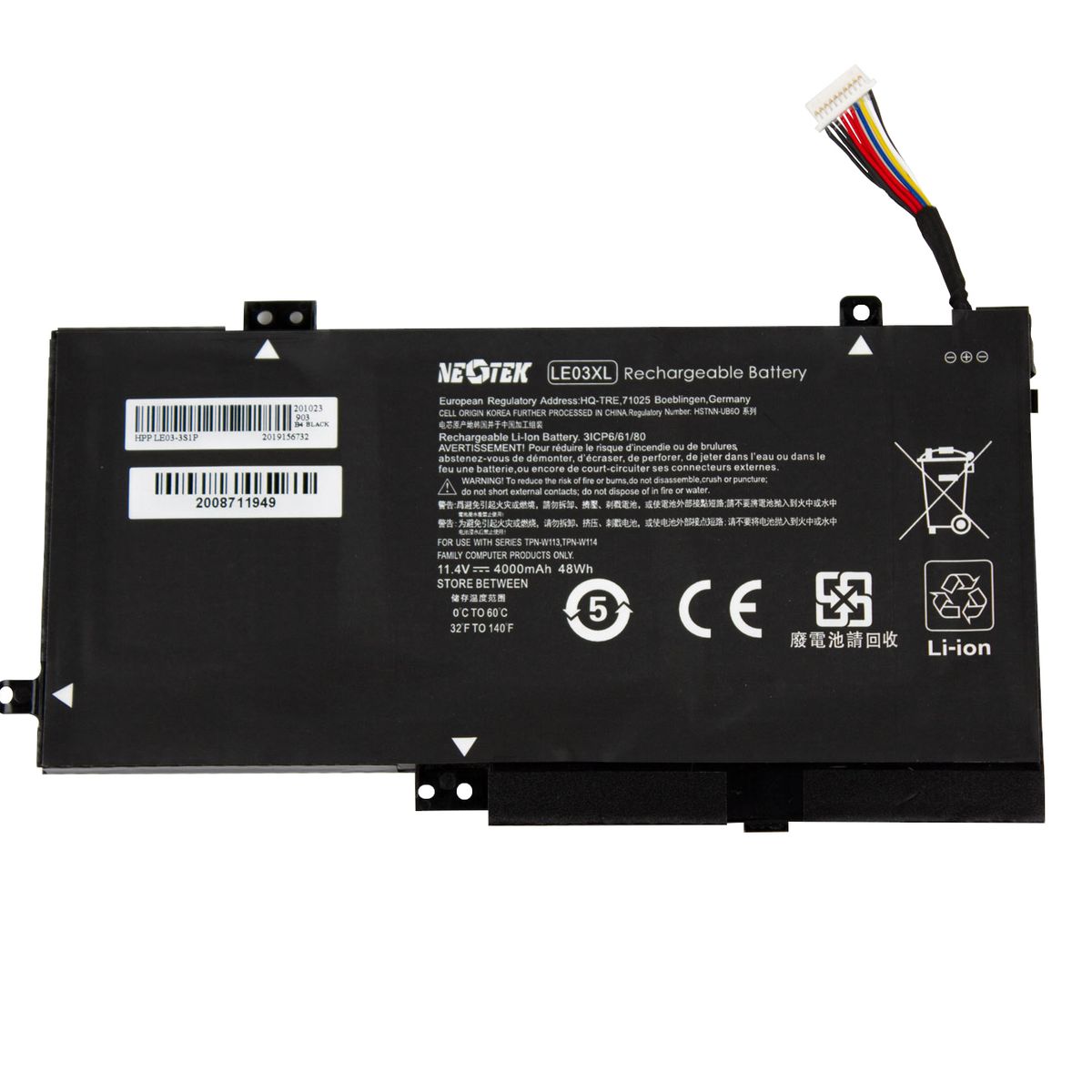 NEOTEK - Bateria Para HP LE03XL para HP Envy x360 48Wh 114V