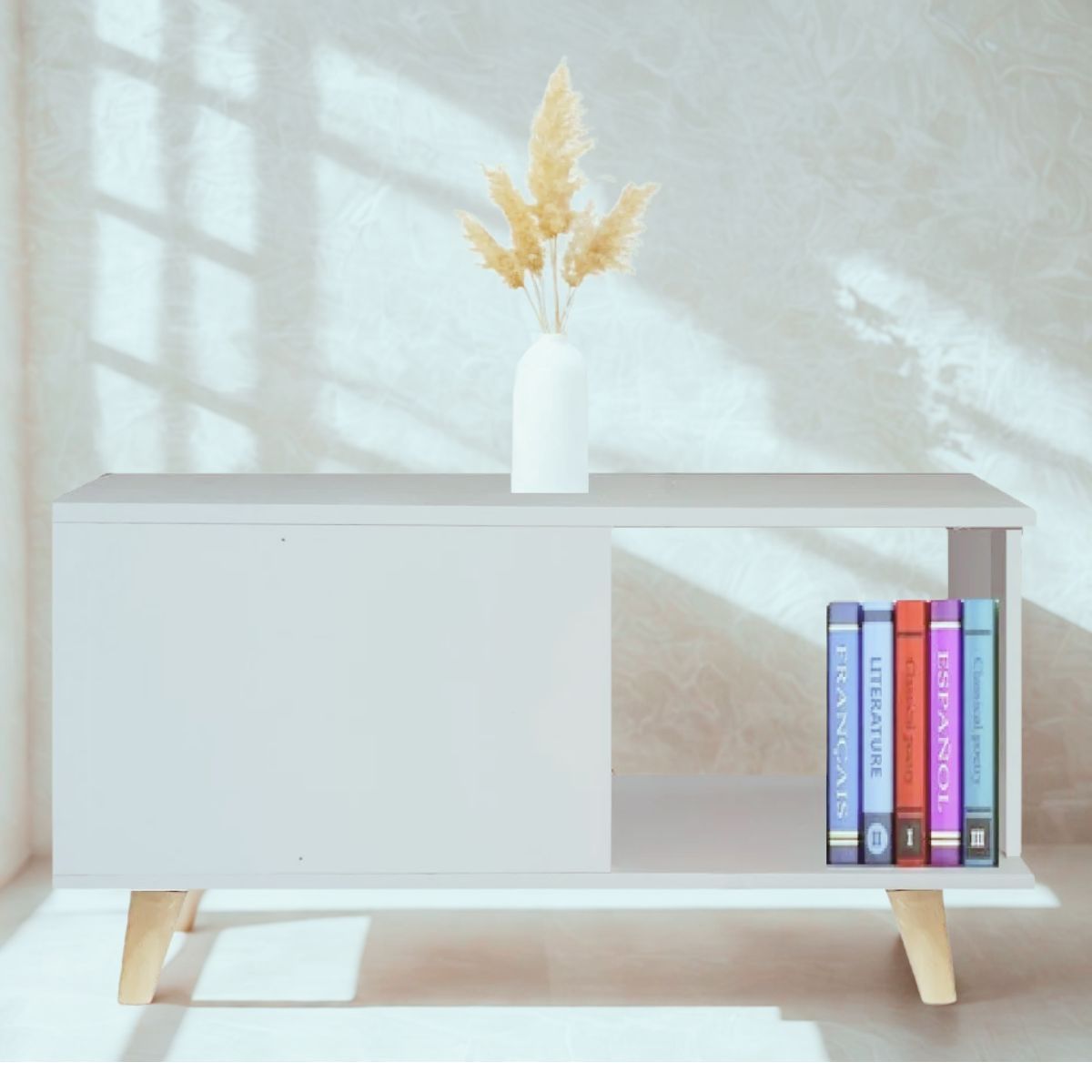 GENERICO - Mesa Auxiliar Mueble Para Sala Sujetalibros