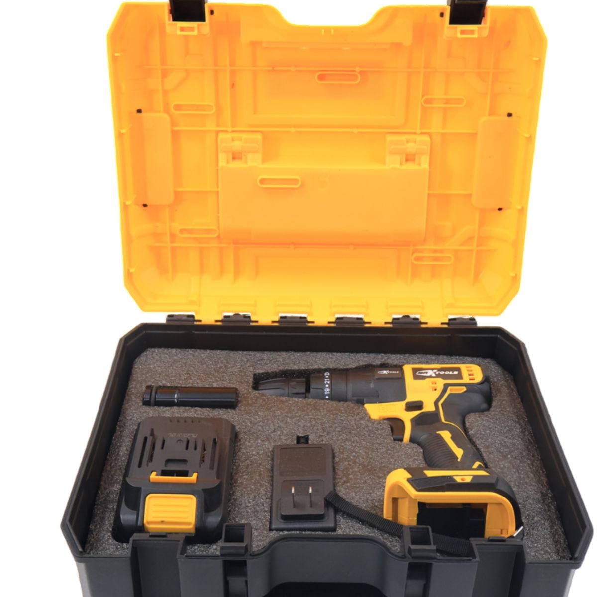 MAXTOOLS - Taladro Inhalambrico Maxtools Multifuncion 5 en 1 + Estuche Rigido