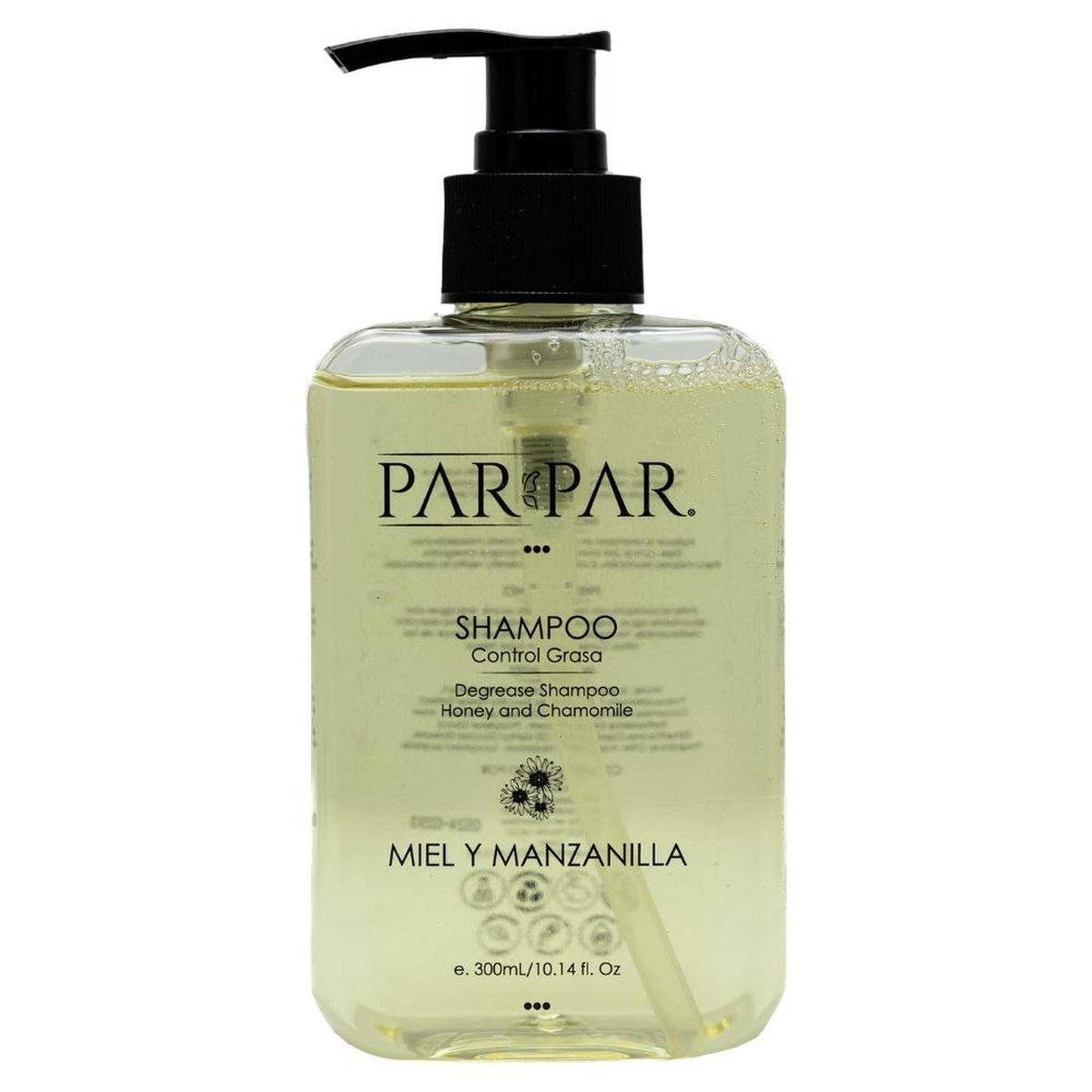 PARPAR - Shampoo control grasa Miel y Manzanilla 300mL - Pelo graso - PARPAR