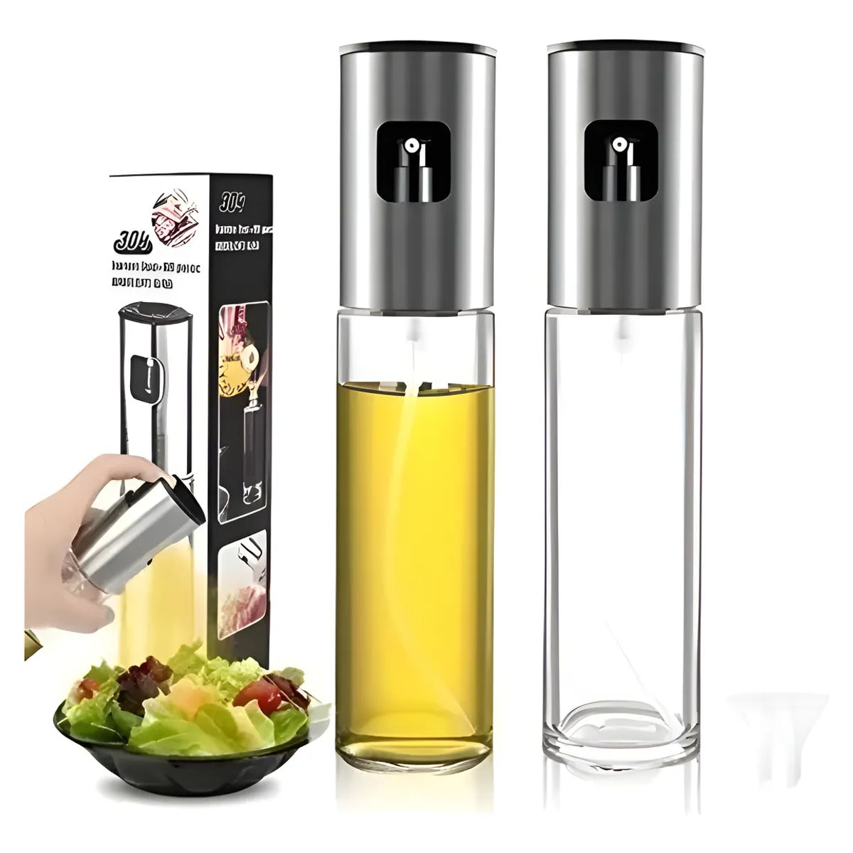 GENERICO - Dispensador Rociador Aceite Spray Recipiente Aceitero Vidrio