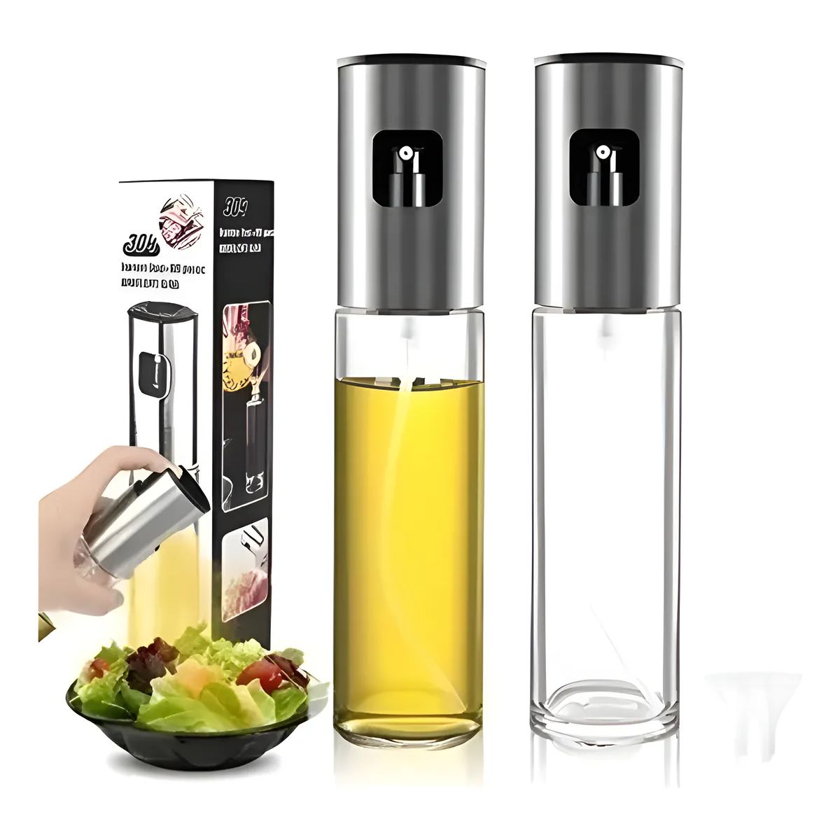GENERICO - Dispensador Rociador Aceite Spray Recipiente Aceitero Vidrio