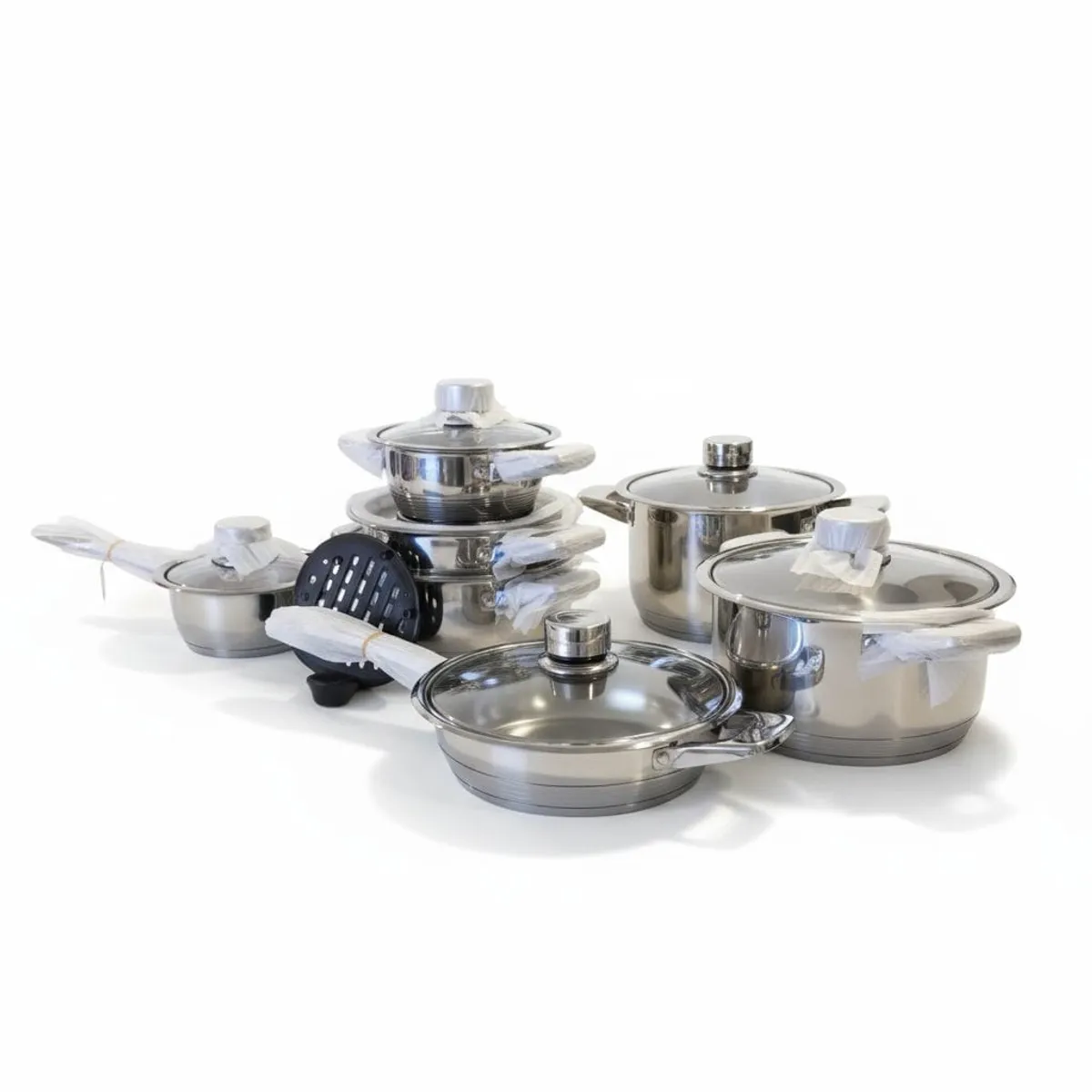 GENERICO - Set De Ollas Acero Quirúrgico Batería De 17 Piezas Inducción