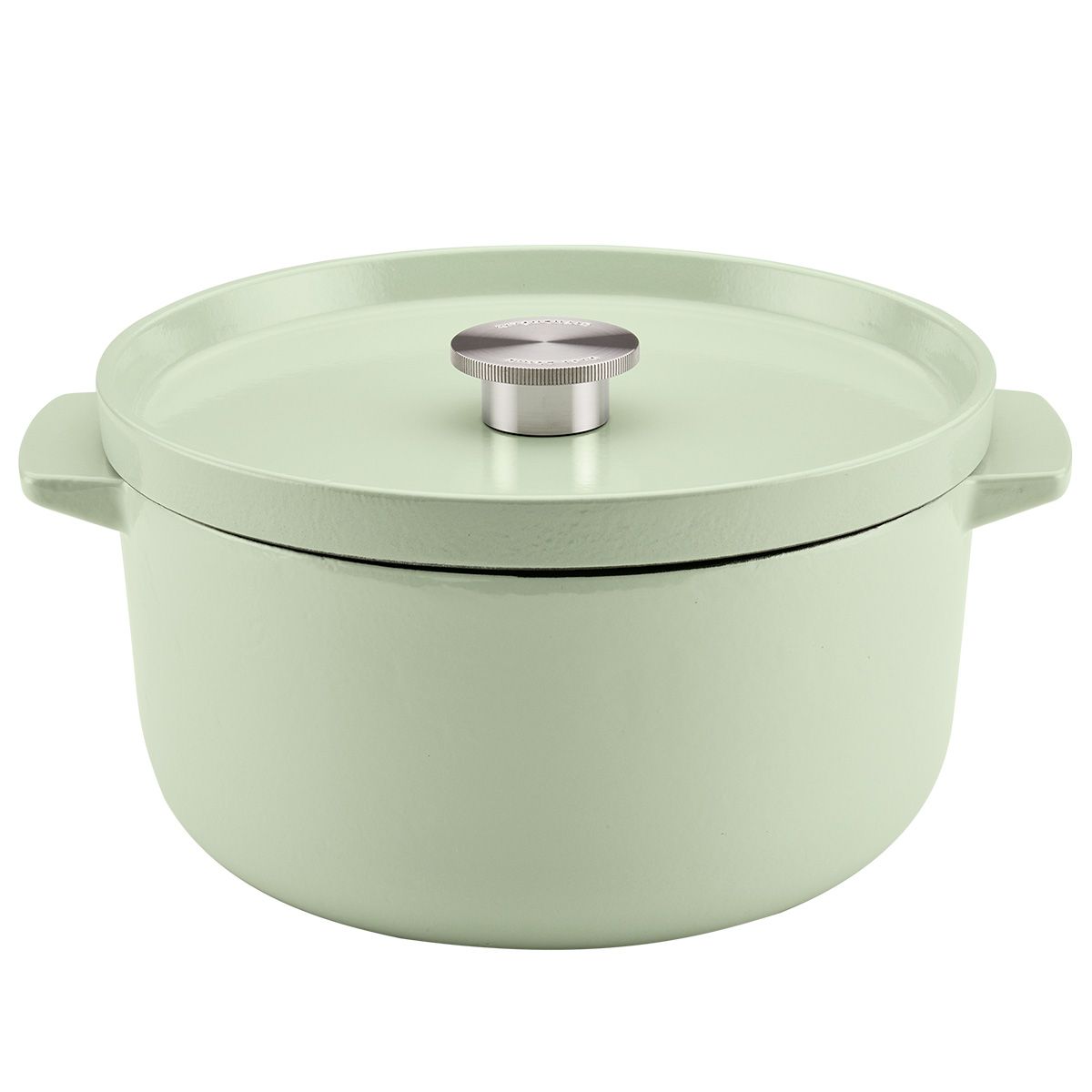 KITCHENAID - Olla  21cm 57L tipo Horno Holandes con tapa en Hierro Fundido esmaltado Color Pistachio KitchenAid
