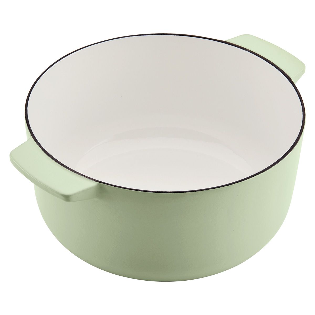 KITCHENAID - Olla  21cm 57L tipo Horno Holandes con tapa en Hierro Fundido esmaltado Color Pistachio KitchenAid